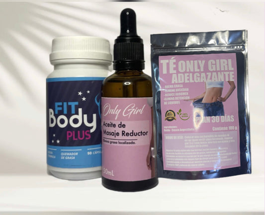 1 mes de quemador 1 aceite 1 te adelgazante detox