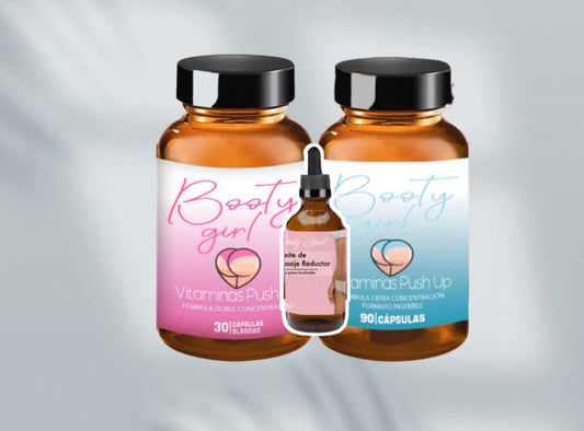 15 días booty girl aplicable+30 días booty girl ingerible+1 aceite reductor