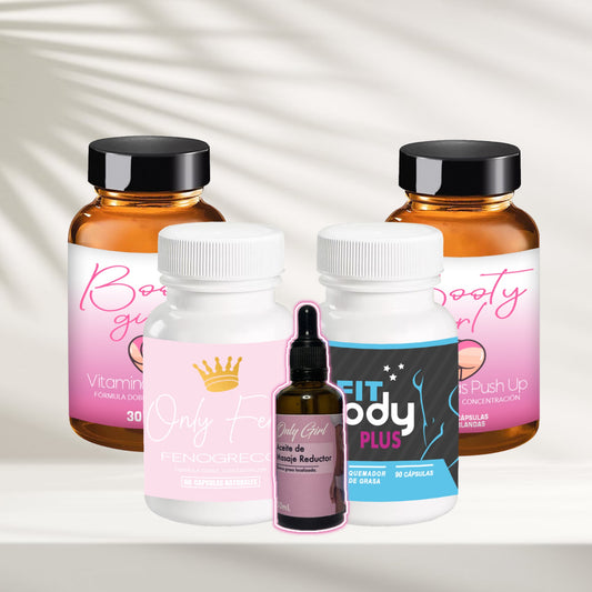 Kit full onlygirl 30 dias booty girl 30 dias onlyfeno 30 días quemador 1 aceite reductor abdominal